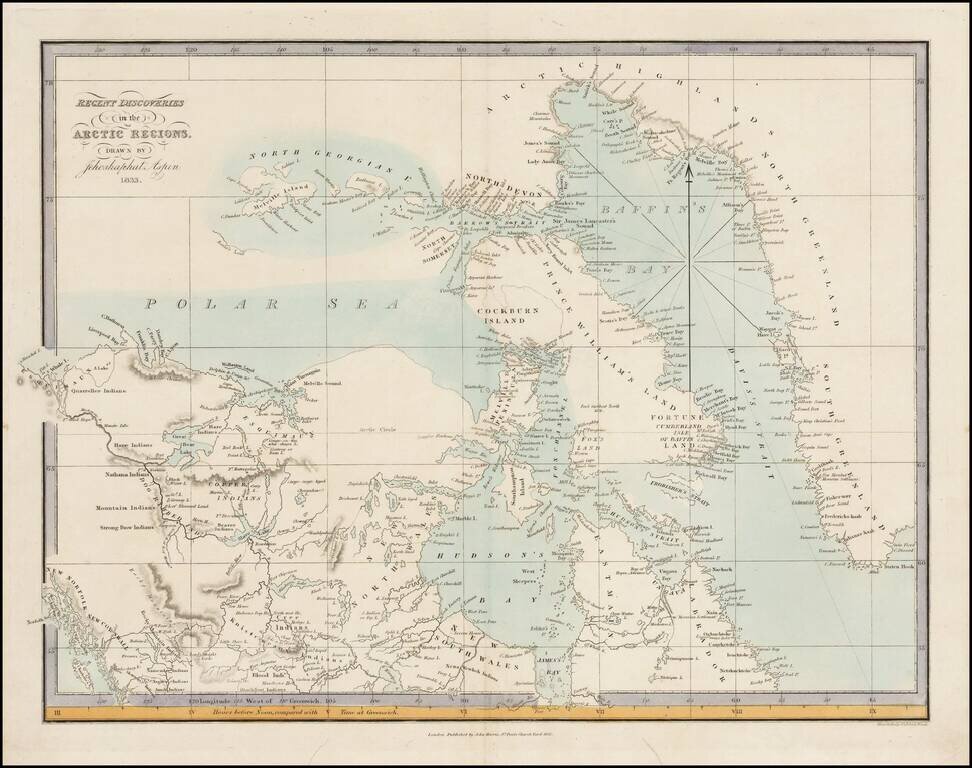 Recent Discoveries in the Arctic Regions Drawn By Jehoshaphat Aspin 1833