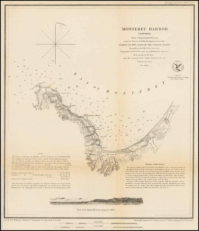 Monterey Harbor California . . . 1852