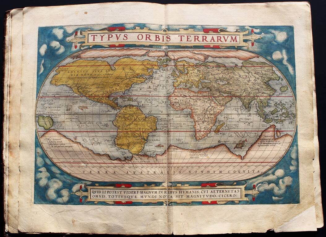(Atlas) Theatrum orbis terrarum [with] Parergon [and] Nomenclator Ptolemaicus