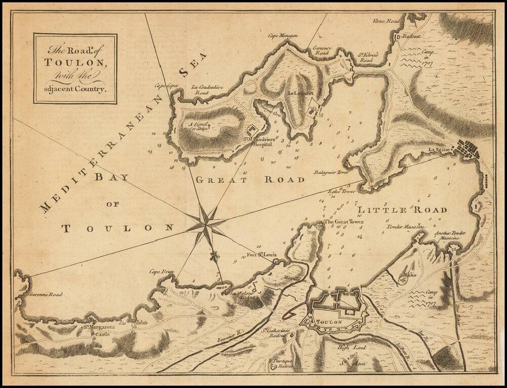 The Roads, of Toulon, with the adjacent Country.