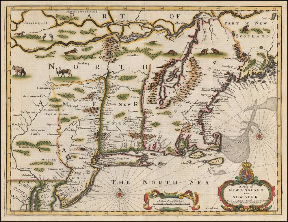 A Map of New England and New York