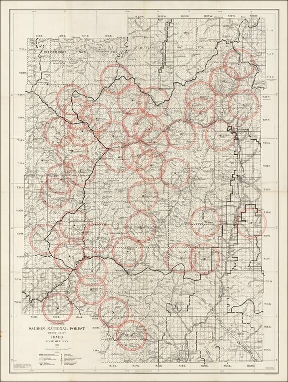 Salmon National Forest (West Half) Idaho . . . 1934