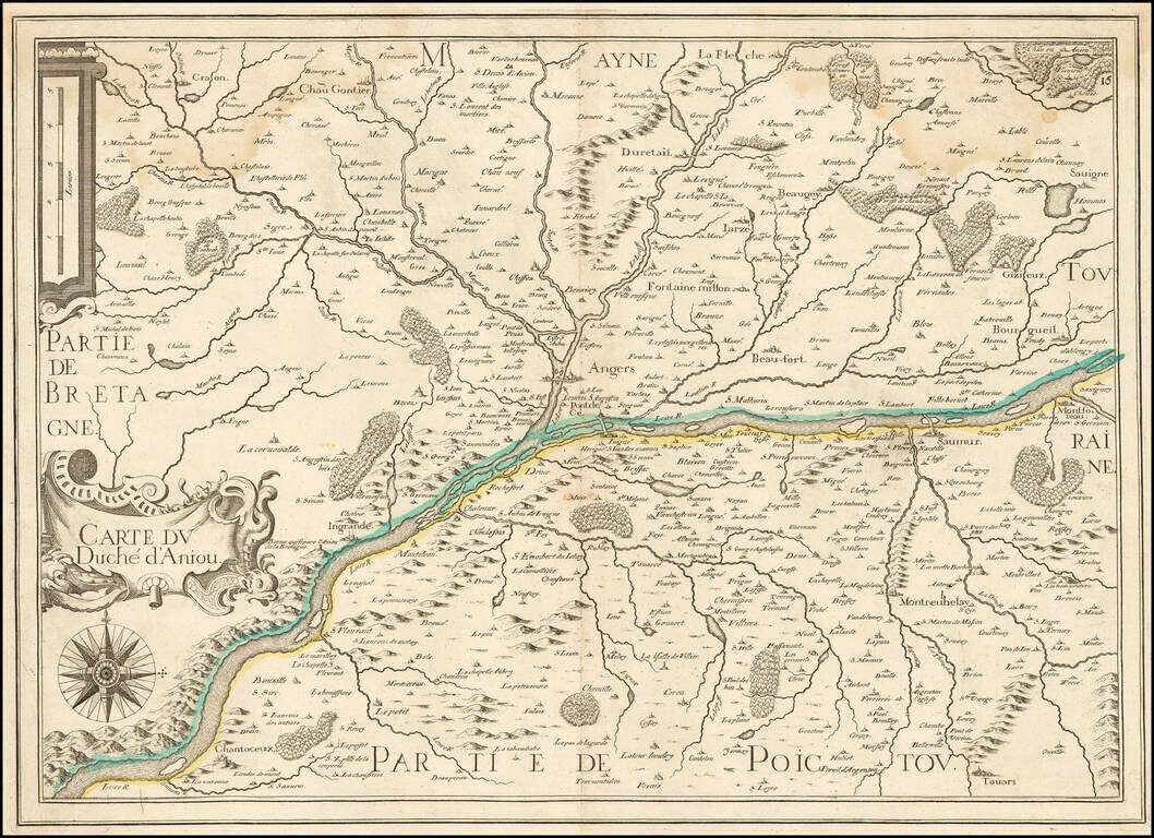 Carte Du Duche d'Aniou