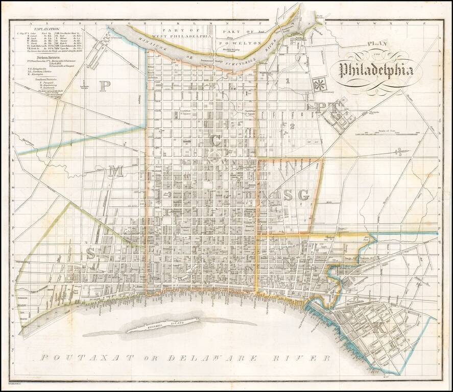 Plan von Philadelphia