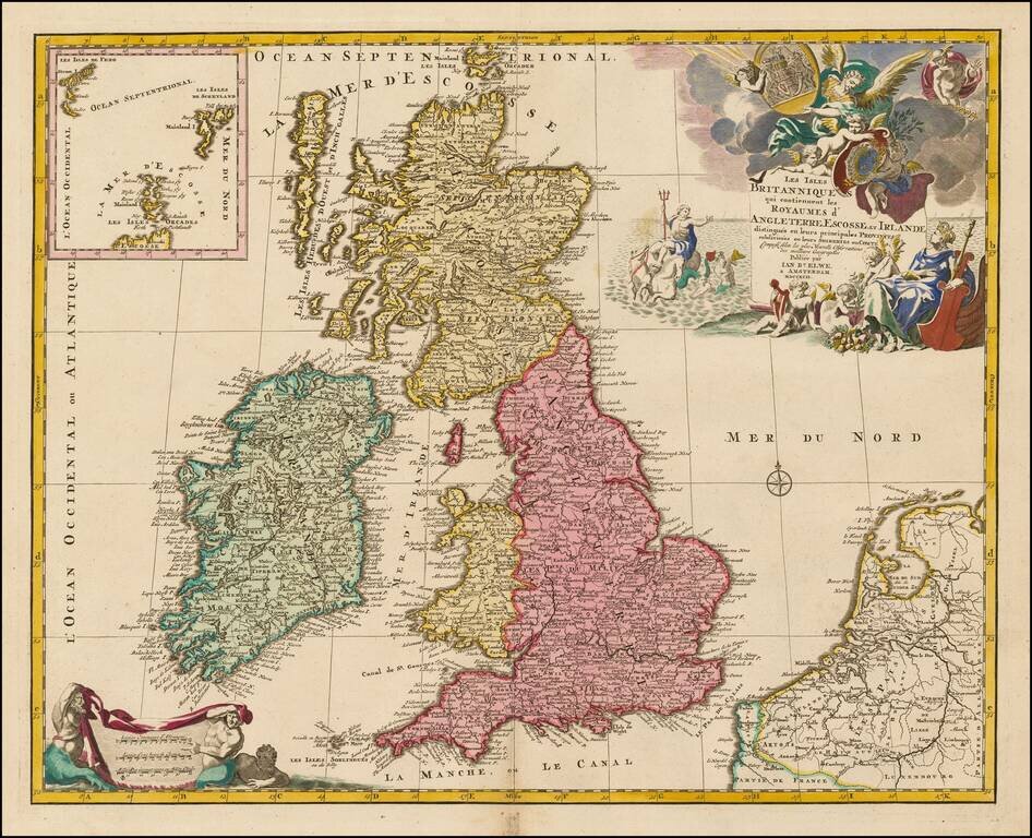 Les Isles Britanniques qui contiennent les Royaumes, d'Angleterre, Escosse, et Irlande . . . . MDCCXCII