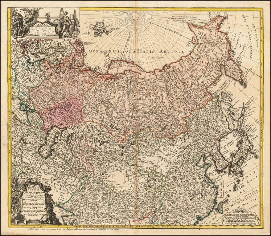 Imperii Russici et Tatariae Universae tam majoris et Asiaticae quam minoris et Europae Tabula . . .  1739