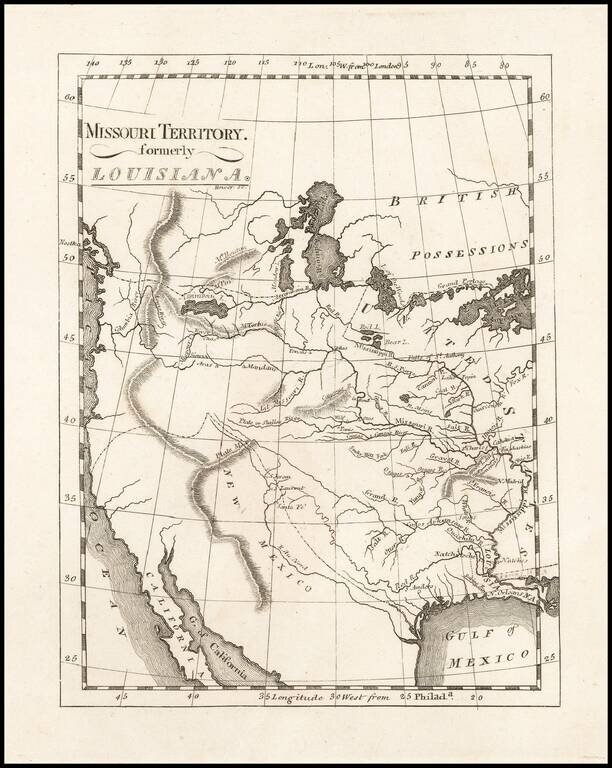 Missouri Territory. formerly Louisiana.