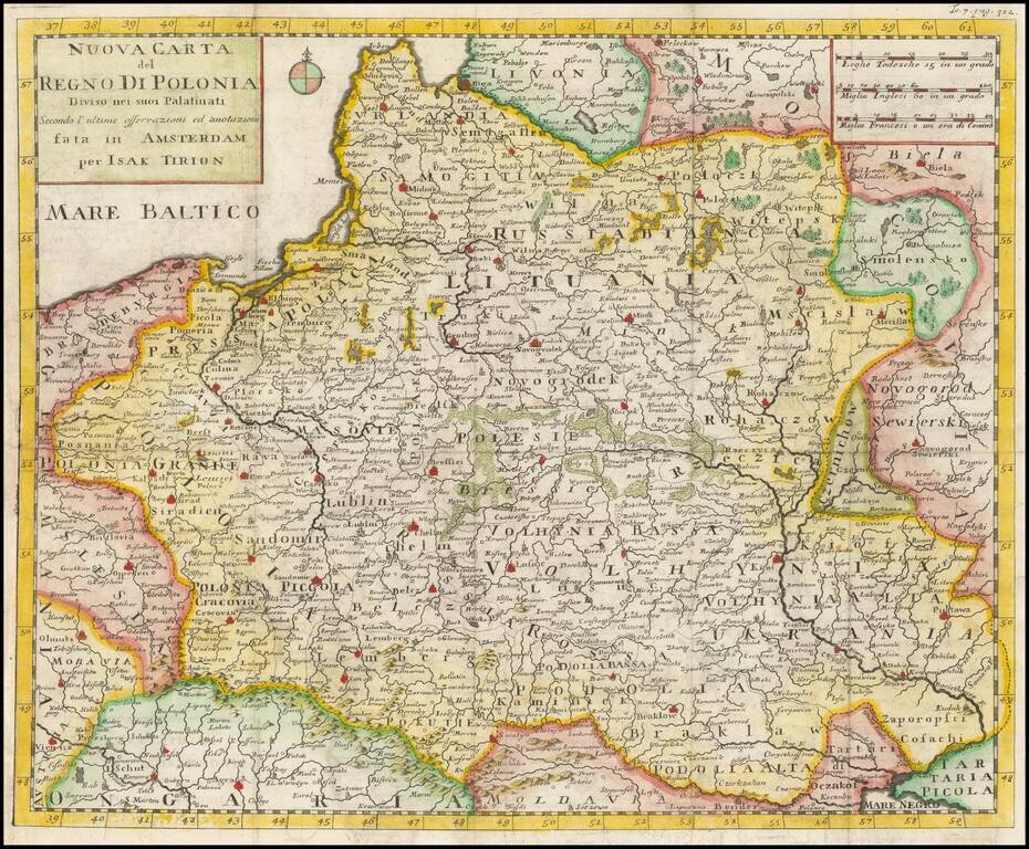 Nuova Carta Del Regno Di Polonia Diviso nei suoi Palatinati . . .