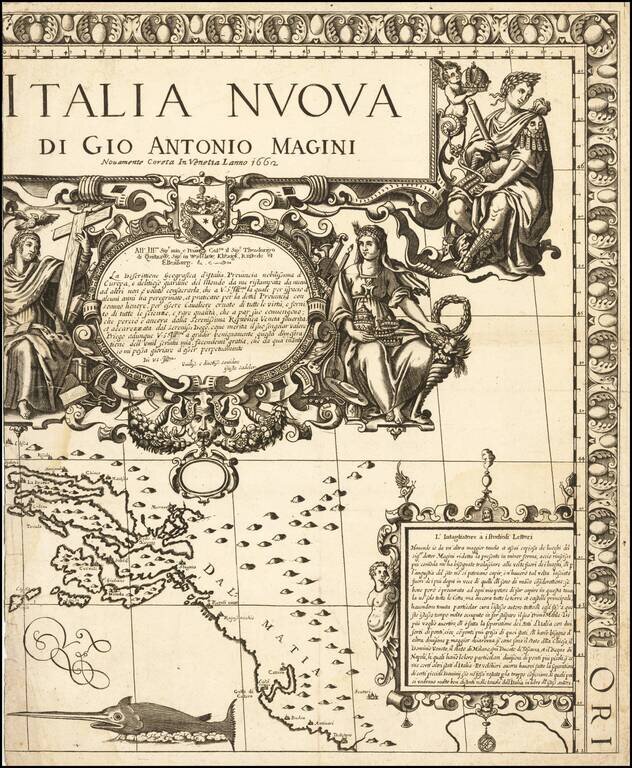 Italia Nuova di Gio Antonio Magini Novamente Coreta In Venetia Lanno 1662