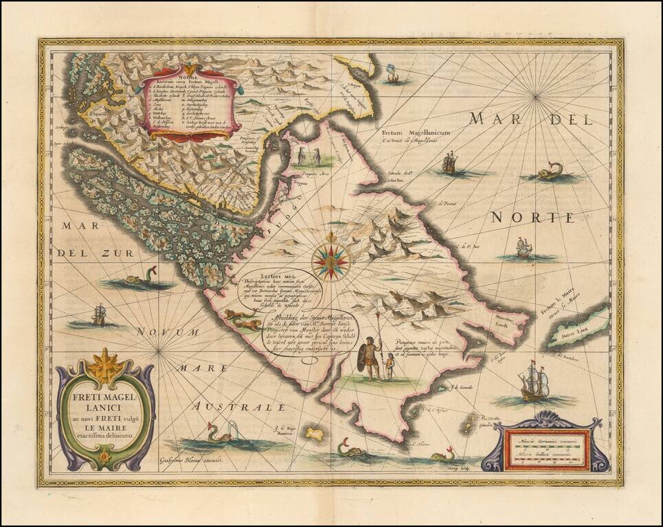 Freti Magellanici ac novi Freti vulgo Le Maire exactissima delineatio