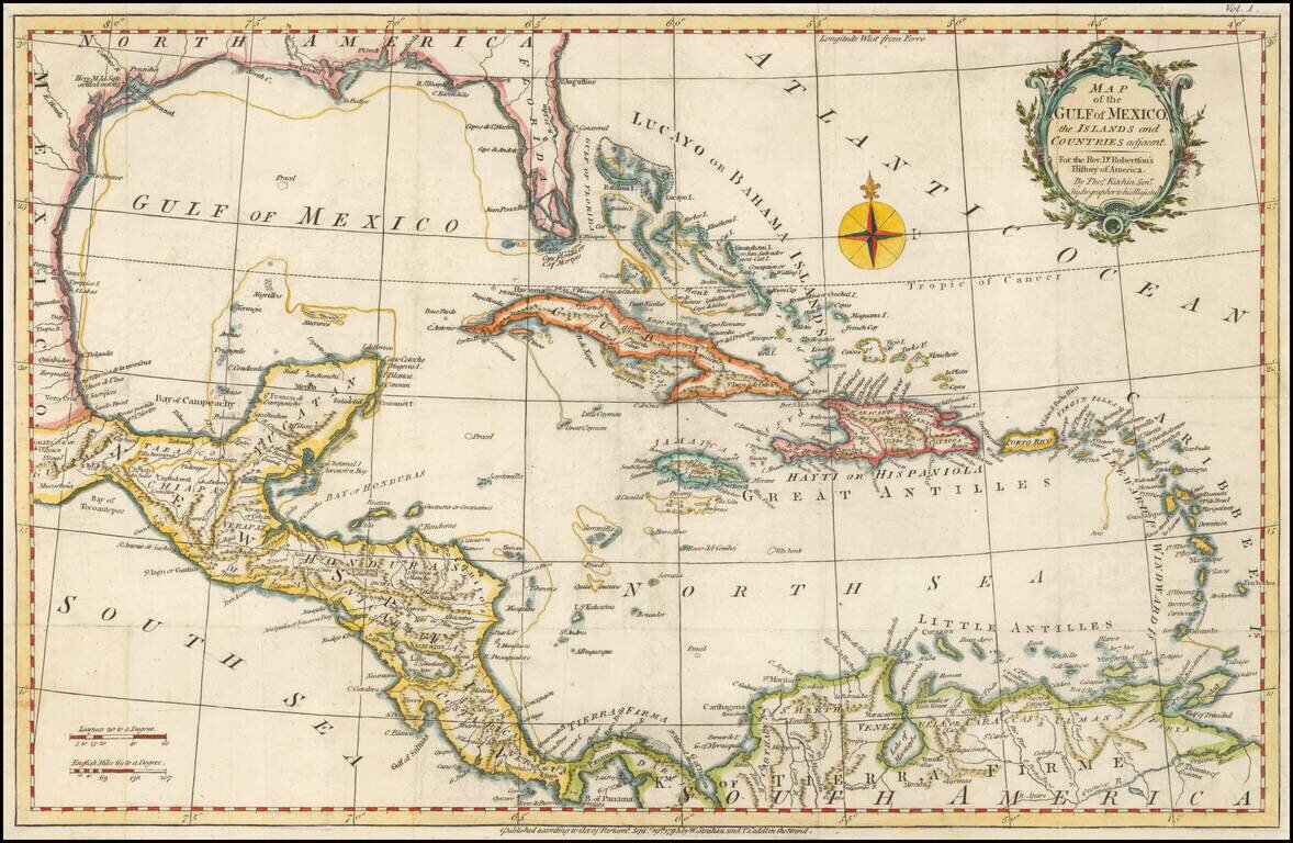 Map of the Gulf of Mexico, the Islands and Countries Adjacent . . .