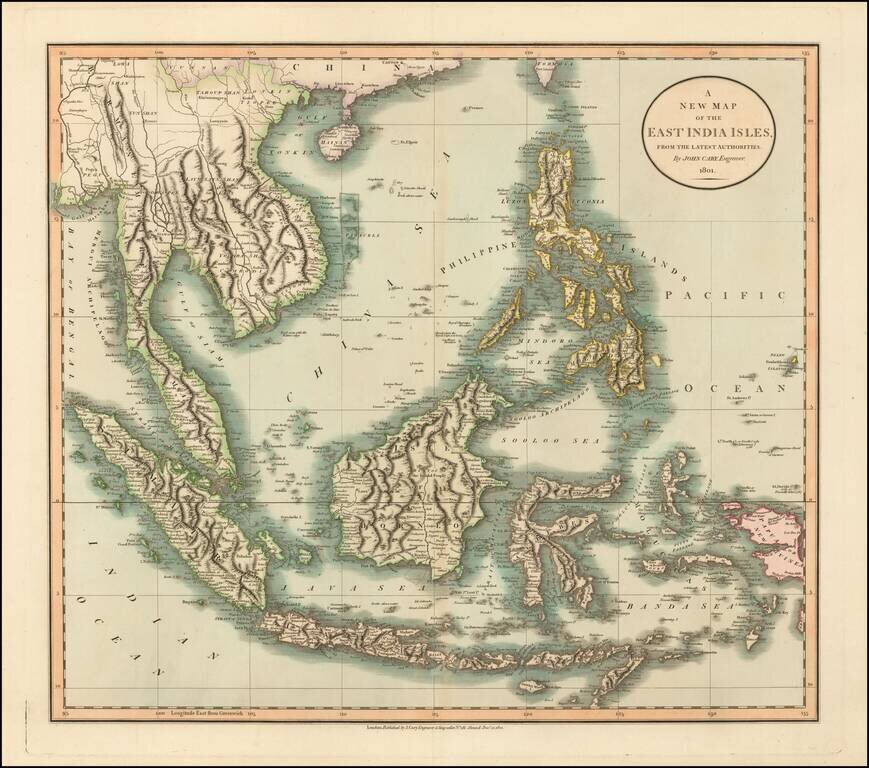 A New Map of the East India Isles, From The Latest Authorities . . . 1801