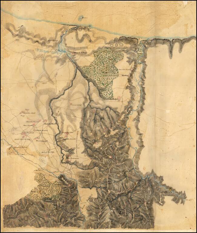 (Military Manuscript Map  - Algeria) Boudouaou River Valley