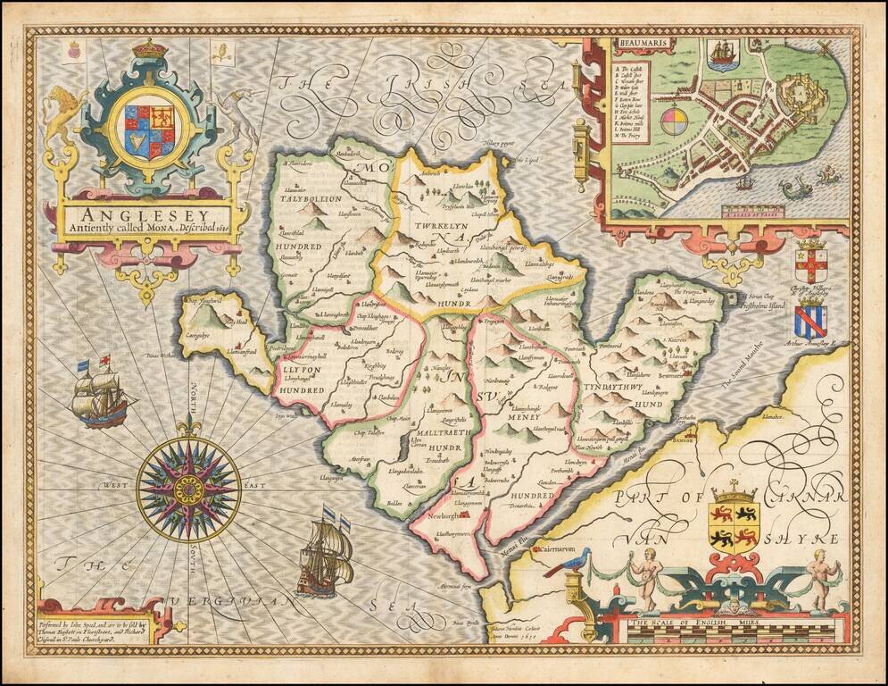 Anglesey Antiently called Mona.  Described 1610.