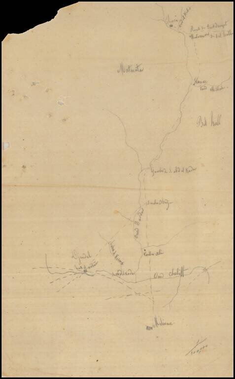(Manuscript Map - Northwestern Algeria)