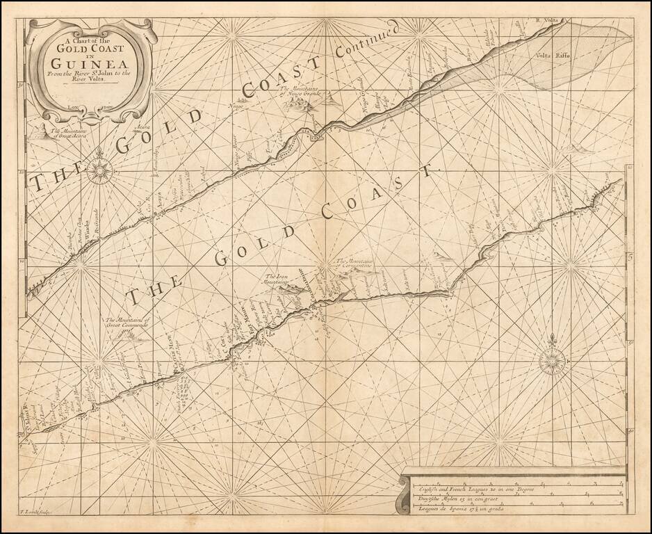 A Chart of the Gold Coast in Guinea From the River St. John to the River Volta