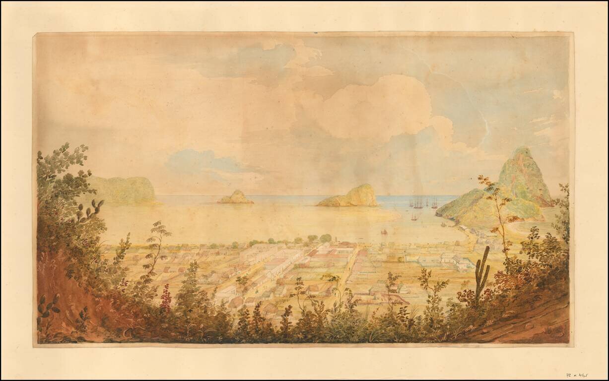 (Rio De Janeiro View -- Original Watercolor Painting)