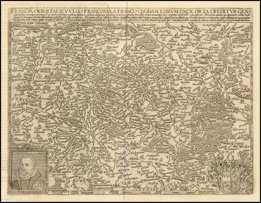 Francia Orientalis, Vulgo Franconia, A Franco Quodam Eorum Euce Orta Creditur Gens . . .