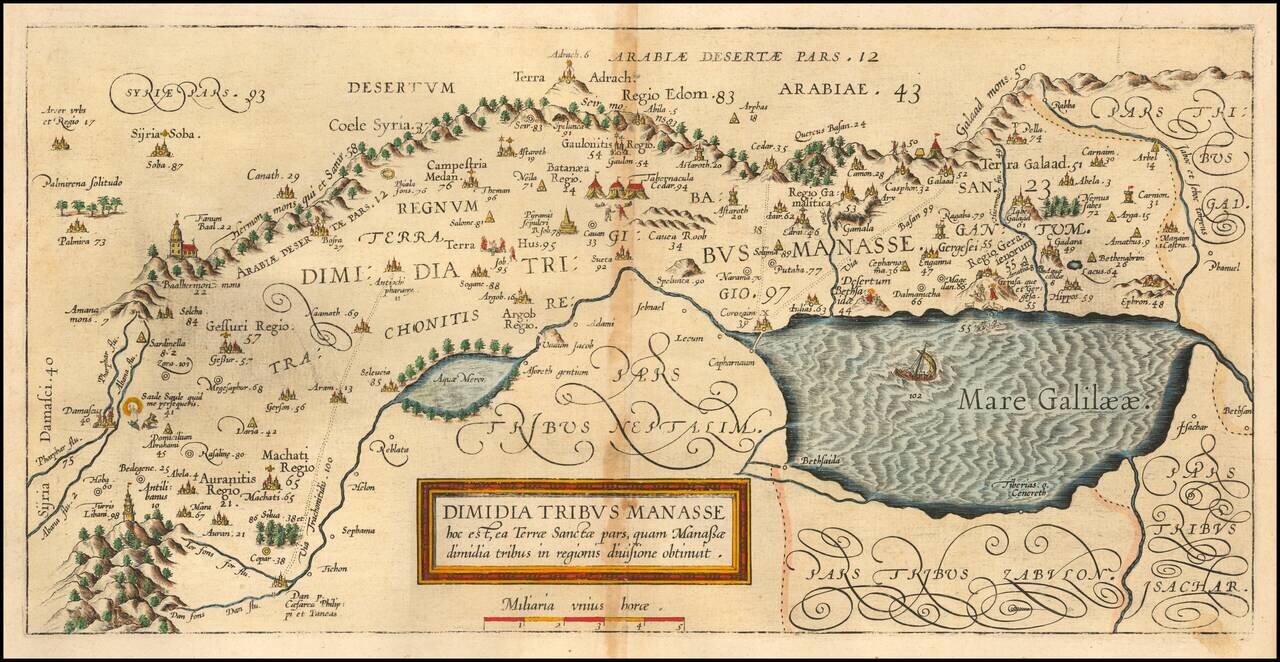 (Tribe of Manasseh) Dimidia Manasse hoc est, ea Terrae Sanctae pars quam Manassae dimidia tribus in regionis divisione obtinuit.