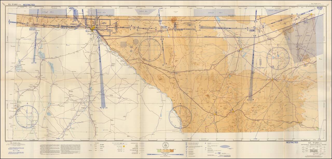 (Restricted) El Paso . . . Sectional Aeronautical Chart