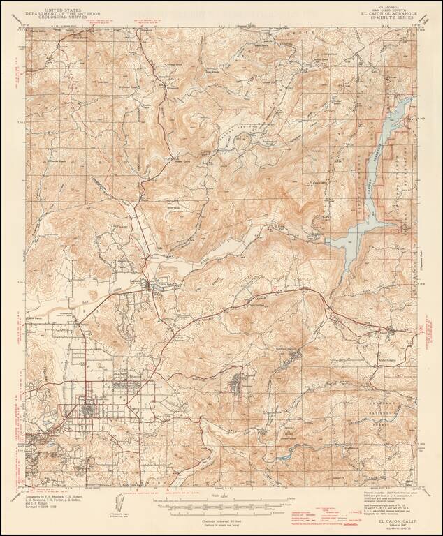 El Cajon Quadrangle 7 1/2-Minute Series