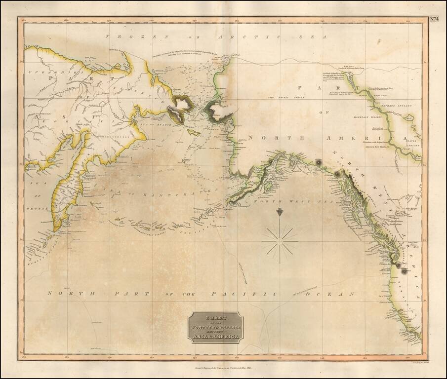 Chart of the Northern Passage Between Asia & America