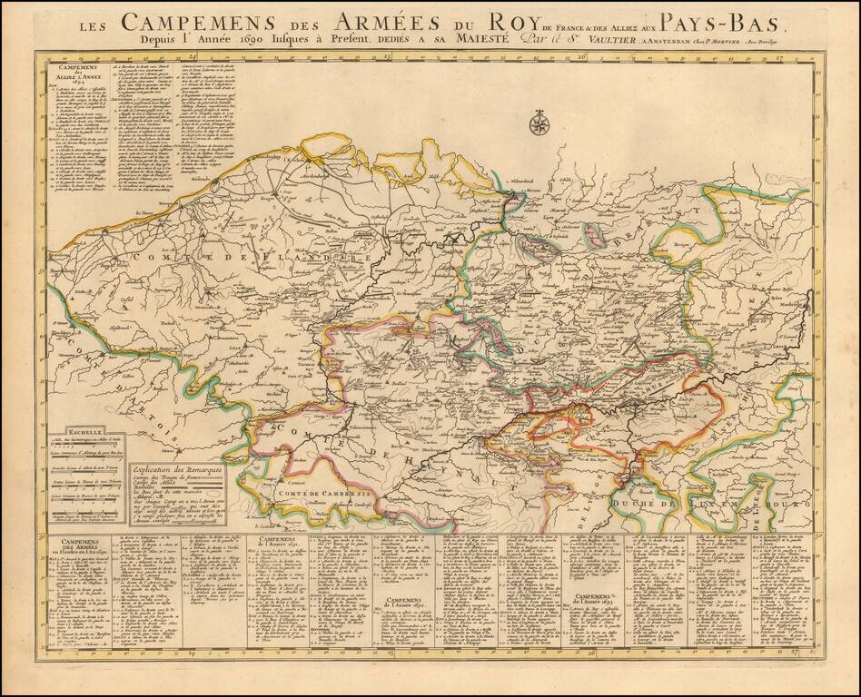 Les Campemens des Armées du Roy de France & Des alliez aux Pays-Bas.