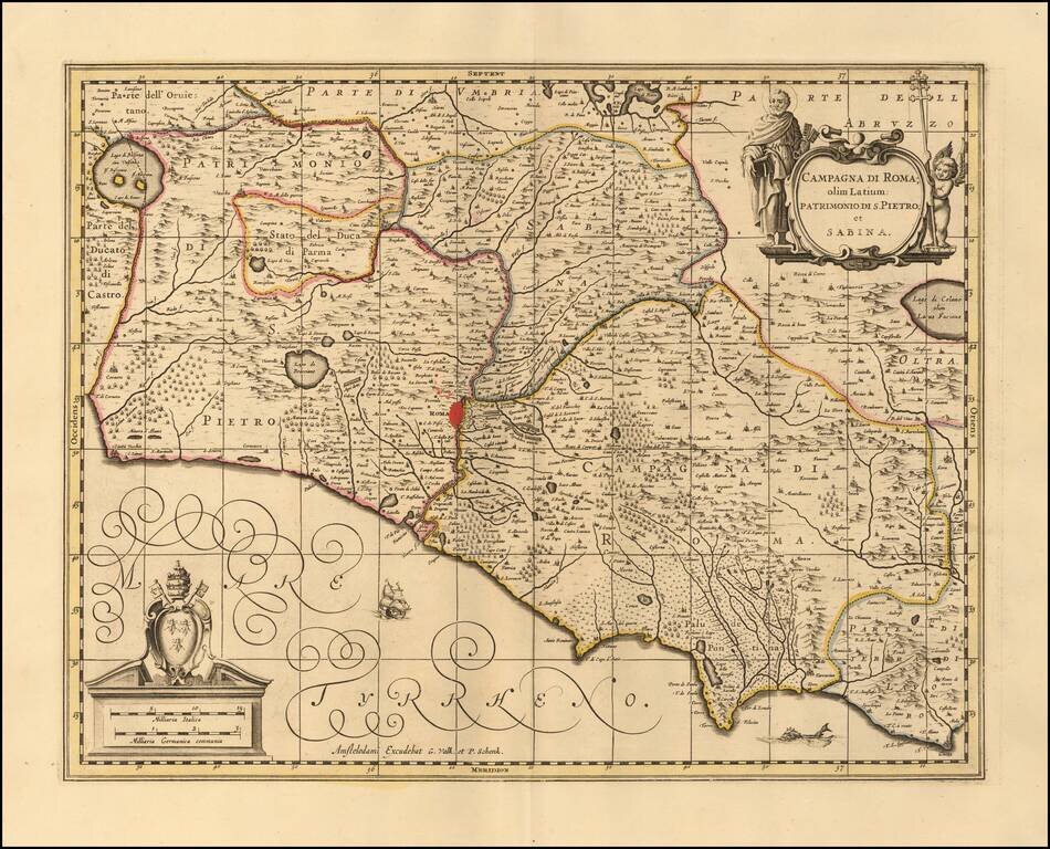 Campagna di Roma, olim Latium:  Patrimonio Di S. Pietro; et Sabina
