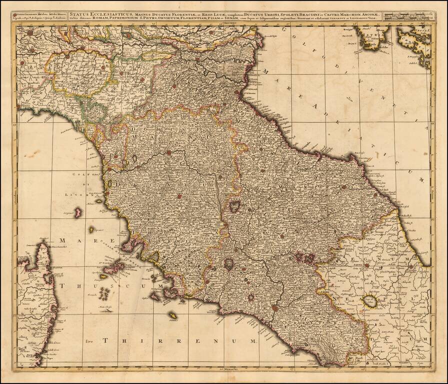 Status Ecclesiasticus Magnus Ducatus Florentiae et. Resp. Lucae, complectens Ductaus Urbini, Spoleti, Braciani et Castri . . .