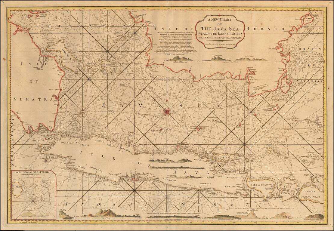 A New Chart of The Java Sea, within the Isles of Sunda with its Straits and the Adjacent Seas . . . 1799