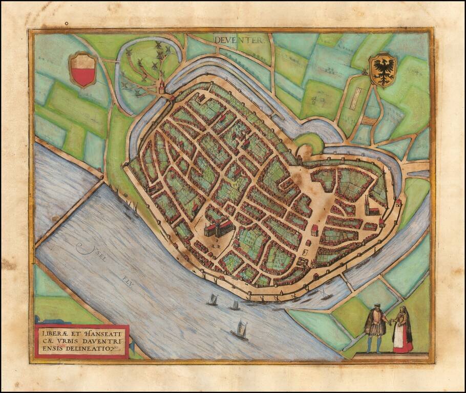 (Deventer)  Liberae et Hanseaticae Urbis Daventriensis Delineatio