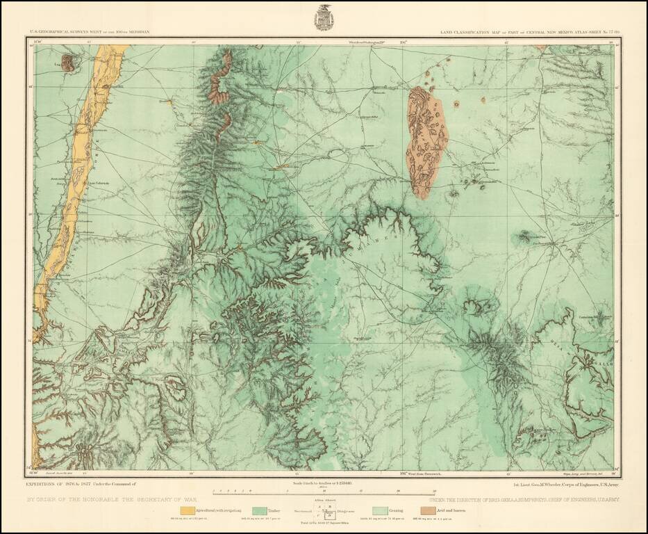 Land Classification Map of Part of Central New Mexico. Atlas Sheet No. 77 (D)