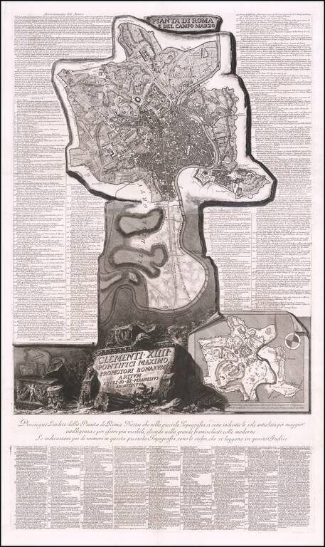 Pianta Di Roma E Del Campo Marzo