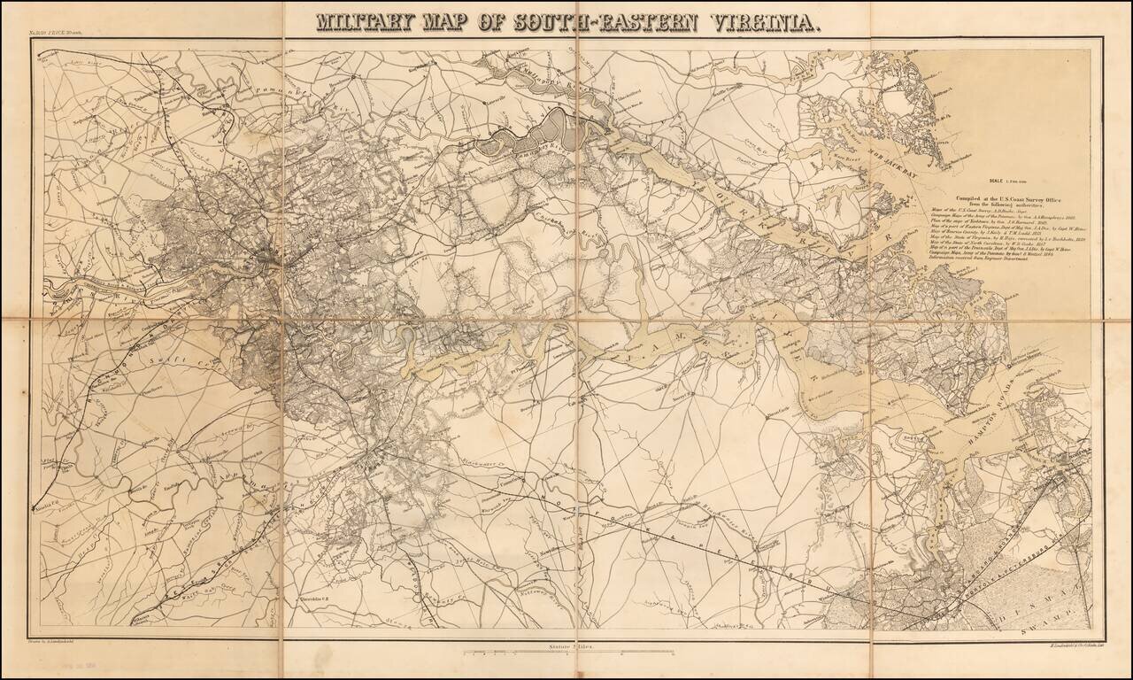 Military Map of South-Eastern Virginia