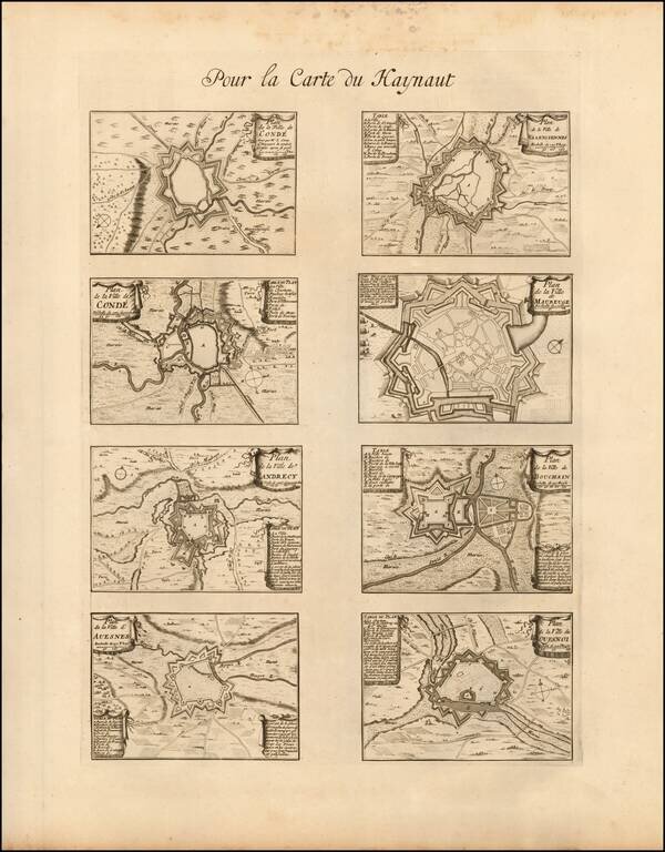Le Comte de Haynaut, Divise en Chatellenies, Balliages, Prevostes & c. -- Le Cambresis . . .