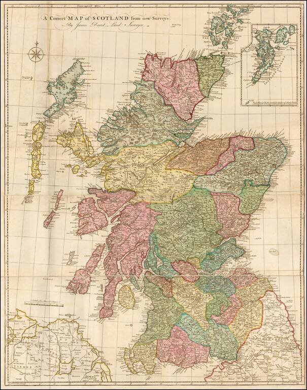 A Correct Map of Scotland from new Surveys. By James Dorret, Land Surveyor.