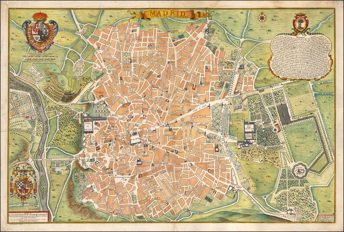 Madrid, ville Considerable de la Nouvelle Castille . . . 1700