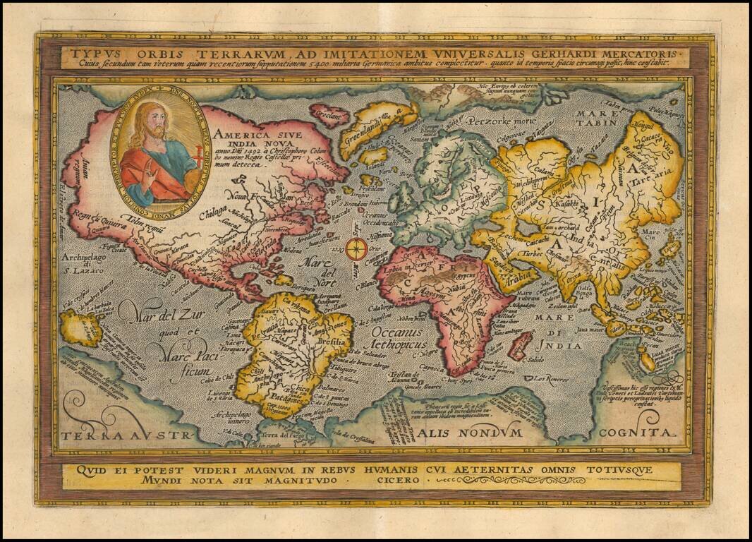 Typus Orbis Terrarum Ad Imitationem Universalis Gerhardi Mercatoris . . .