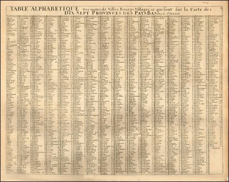 Les Dix-Sept Provinces Des Pays-Bas distinguees suivant qu'elles sont possedees a present, par Les Roys De France, et D'Espagne, et Les Estats Generaux des Provinces Unies.