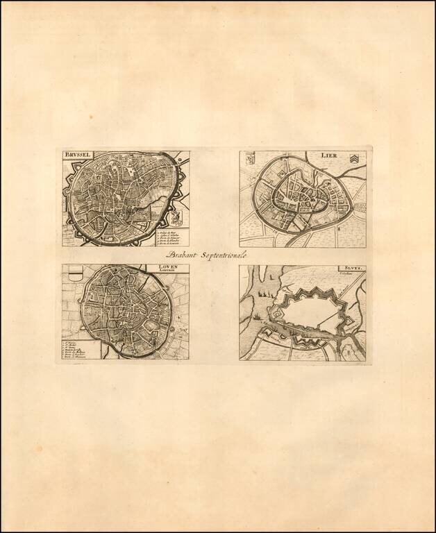 Le Duche De Brabant qui comprend les quartiers de Louvain.  Brusselles, Anvers, et Bosleduc.