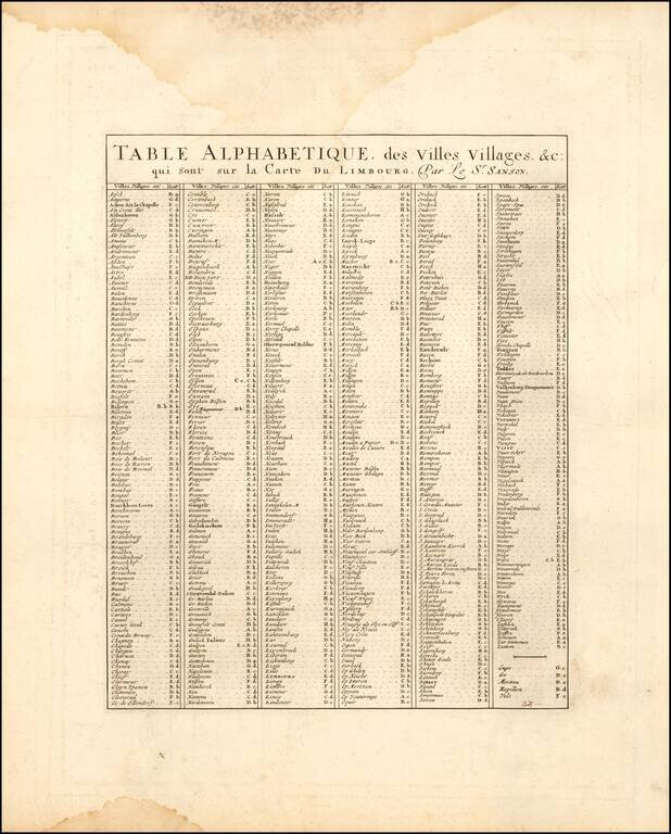 Le Limbourg ou font Le Duche de Limbourg le comte de Dalem; Les Seigneuries de Fauquemont et de Rolduc