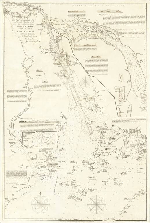 To Charles Marjoribanks Esq. and the other Members of the Honourable East India Company's Factory at Canton. This Chart of Choo Keang or Canton River