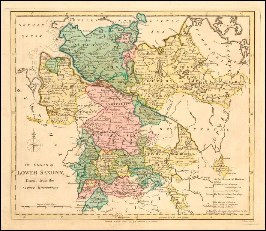 The Circle of Lower Saxony Drawn from the Latest Authorities