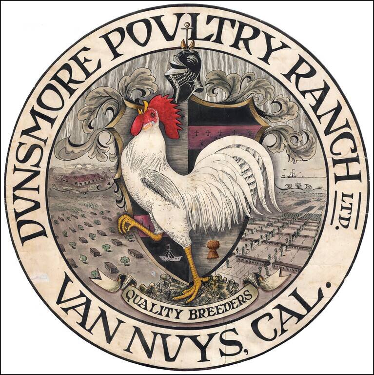 (Southern California Birdseye View)  Dunsmore Poultry Ranch Ltd.  Van Nuys, Cal.