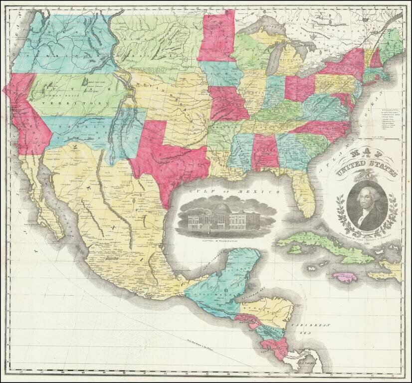 Map of the United States . . . 1851