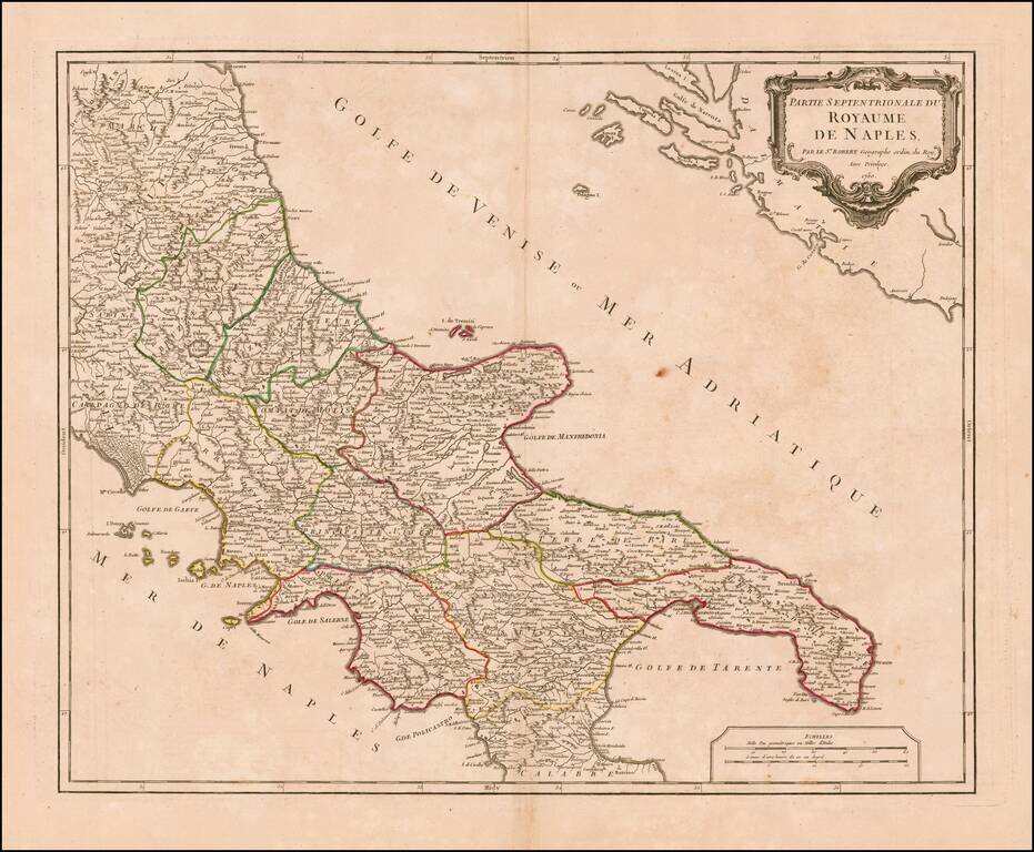 Partie Septentrionale Du Royaume De Naples . . . 1750