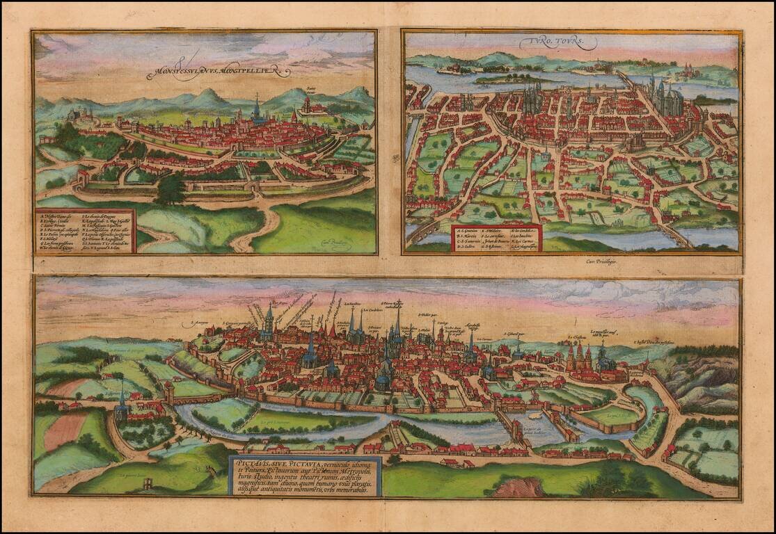 Monsiessulanus, Montpellier (and) Turo, Tours, (and) Pictavis, sive Pictavia . . .