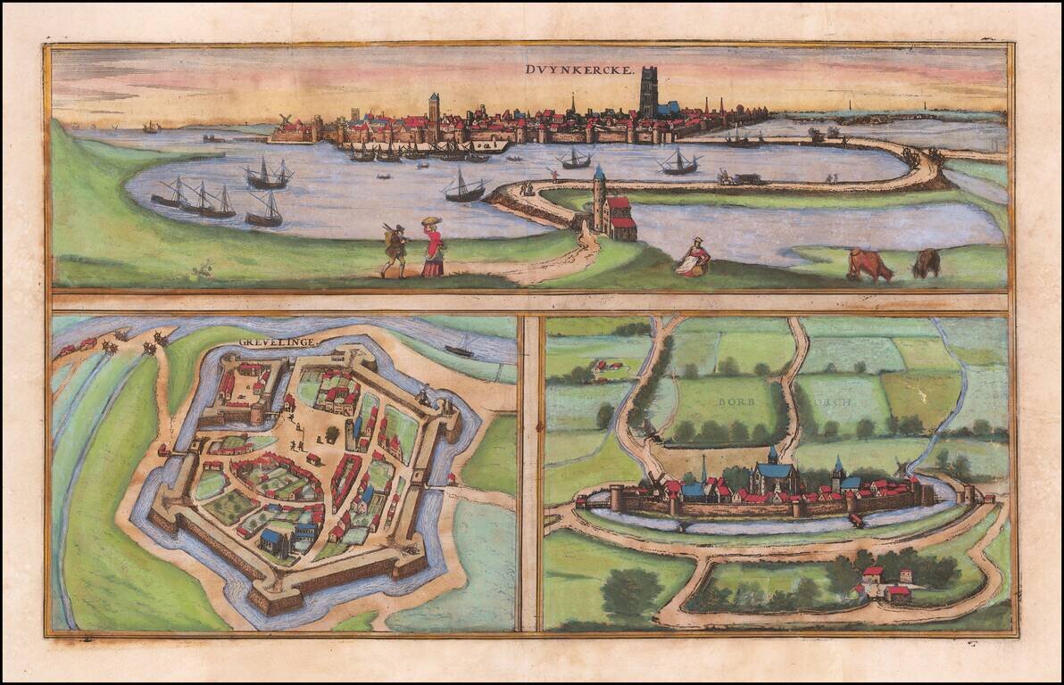 (Dunkerque, Gravelines and Bourbourg) Duynkercke / Grevelinge / Borborch