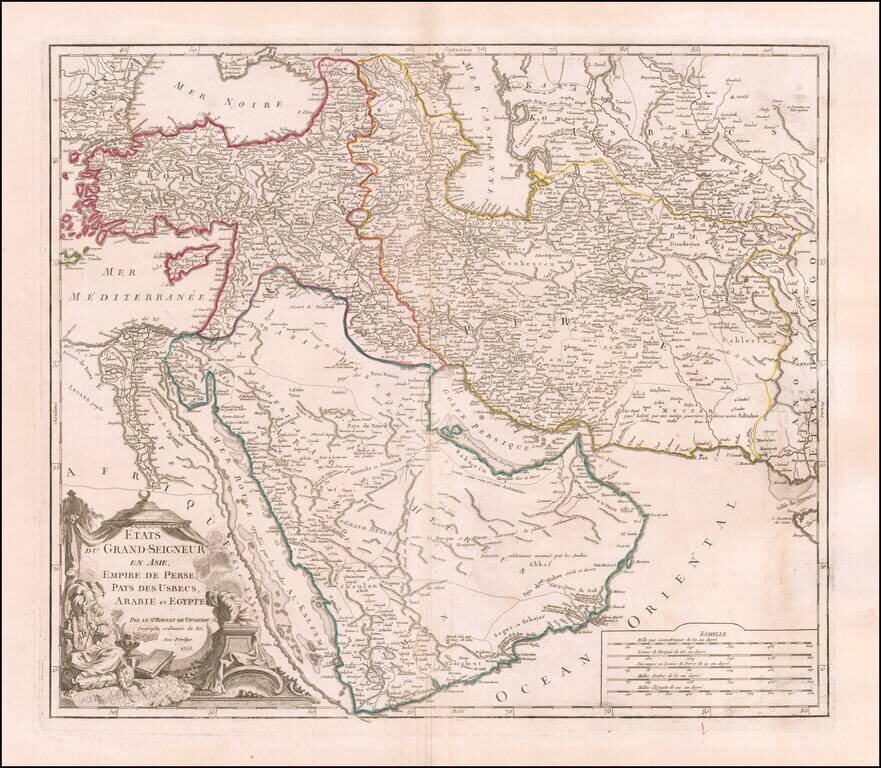Etats Due Grand-Seigneur En Asie, Empire De Perse, Pays Des Usbecs, Arabie et Egypte . . . 1753
