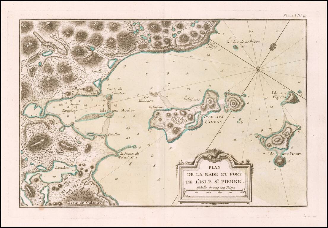 Plan De La Rade Et Port De L'Isle St. Pierre